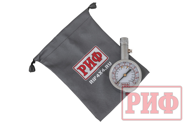 Манометр 2" РИФ (серебр.) от 0 до 1 атм.