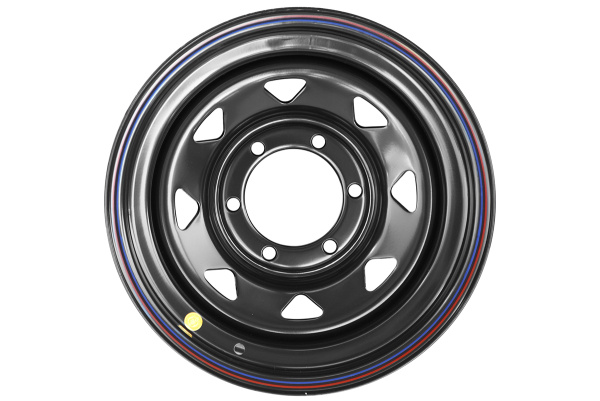 Диск усиленный стальной черный 6x139,7 8xR15 d110 ET-5 (треугольник мелкий)