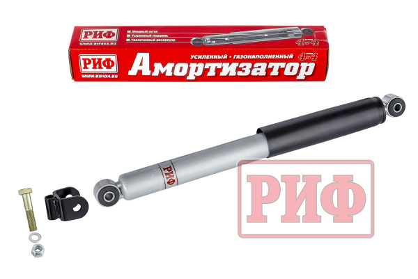 Амортизатор усиленный РИФ задний газовый Suzuki Jimny лифт 75 мм