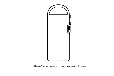 Мешок спальный Naturehike Envelope Down L 250, (190+30)x75 см, (левый) (ТК: +9C), серый