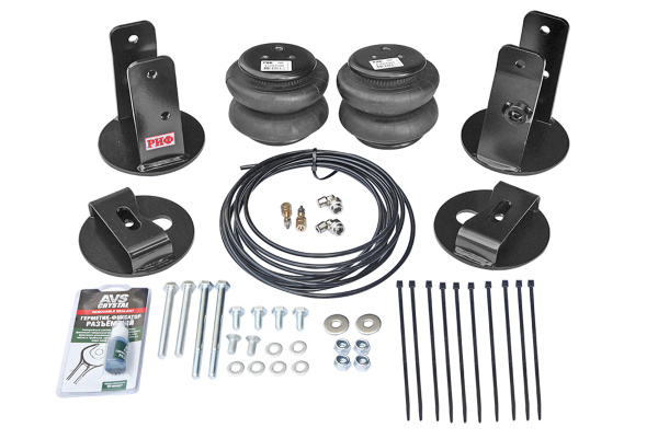 Пневмоподвеска РИФ для Toyota Hilux 2015+ на задний мост для лифтованной подвески 50 мм