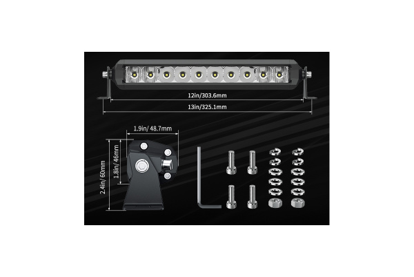 Фара комбинированного света AURORA 325 мм 50W LED