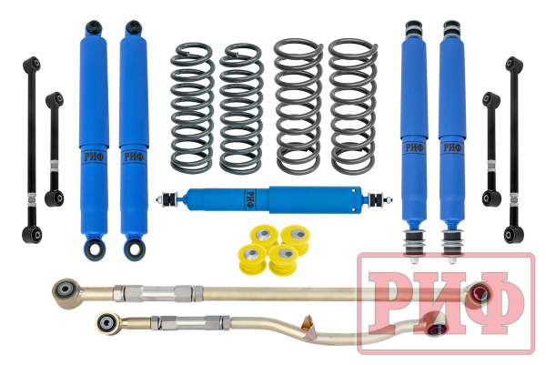 Лифт-комплект РИФ арктический Nissan Patrol Y60 и Y61 до 2000 года лифт 100 мм (левый руль)
