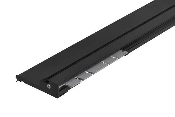 Крышка кузова РИФ для JAC T8, роллета раздвижная 1538х1606 мм, алюминиевая, черная