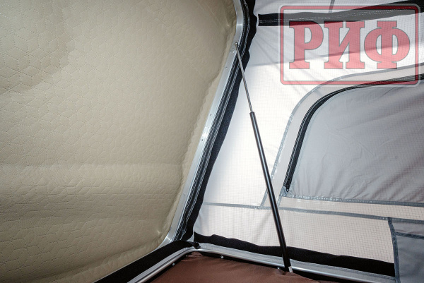 Палатка на крышу автомобиля РИФ Hard RT03-165W, корпус белый, тент серый