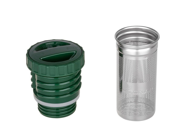 Термос ТОНАР 750ML с ситечком зеленый (2 крышки-кружки)