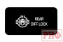 Кнопка ВКЛ/ВЫКЛ, белый, REAR DIFF LOCK TOYOTA 40x20 горизонтальная
