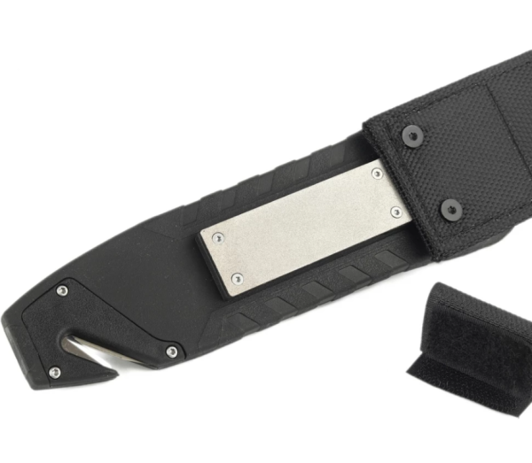 Нож туристический GANZO, длина 243 мм, сталь 8CR13, черный, с паракордом, в ножнах