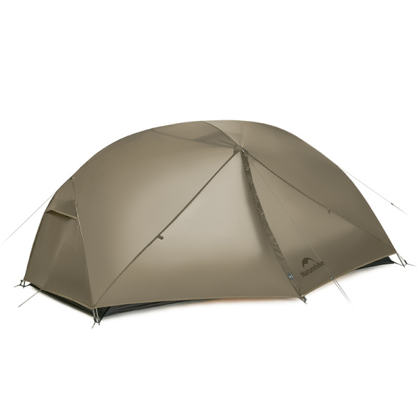 Палатка Naturehike Mongar PRO 2-местная, алюминиевый каркас, коричневая
