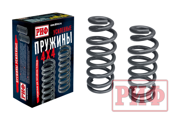Пружины РИФ передние Mitsubishi L200 2005-2015/2015-2023/Pajero Sport II 2009-2015 0-30 кг лифт 30 мм