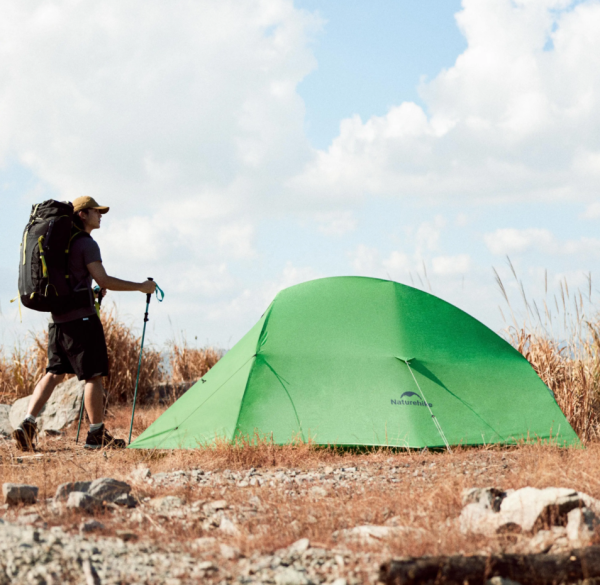 Палатка Naturehike Cloud Up Base 2-местная, алюминиевый каркас, зеленая