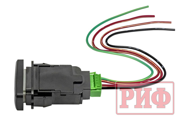 Кнопка ВКЛ/ВЫКЛ, белый, FRONT LIGHTS TOYOTA 40x20 горизонтальная