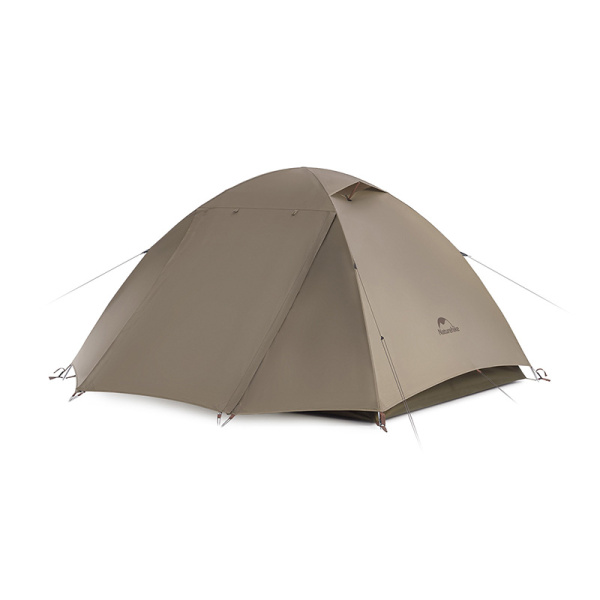 Палатка Naturehike Cloud-Creek (Yun chuan) 2-местная, алюминиевый каркас, коричневая, серия ВИНИЛ