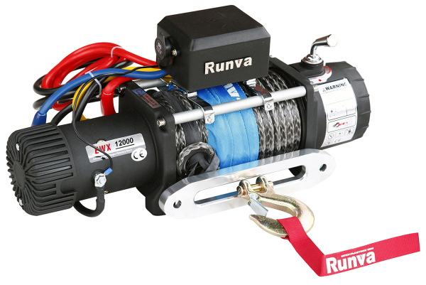 Лебёдка электрическая 24V Runva EWX12000SR24V 5443 кг (синтетический трос)