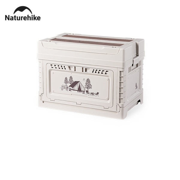 Ящик туристический Naturehike 50+10 л, трансформер, со столешницей, бежевый Ящик туристический Naturehike 50+10 л, трансформер, со столешницей, бежевый