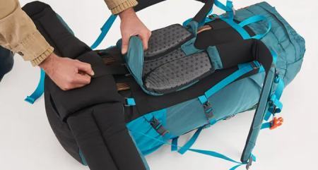 Рюкзак туристический Naturehike 55 л, голубой