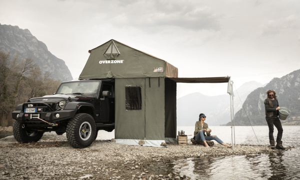 Тамбур к палатке AUTOHOME OVERZONE SMALL STANDARD, тент песочный, высота 220 мм