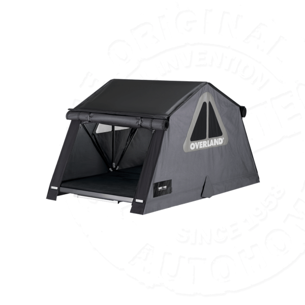 2 Палатка на крышу автомобиля AUTOHOME OVERLAND SMALL SAFARI EXPLORER, тент серый, лестница 220 мм