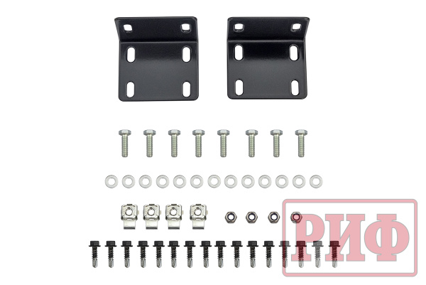 Бампер РИФ силовой передний Mitsubishi Pajero Sport 2015-2020 под доп. фары и парктроник (фары в комплект не входят)