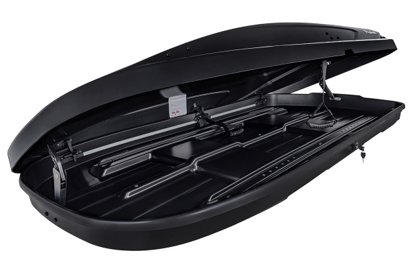 Бокс автомобильный на крышу Pentair RESORT 380 л черный глянец, двусторонний