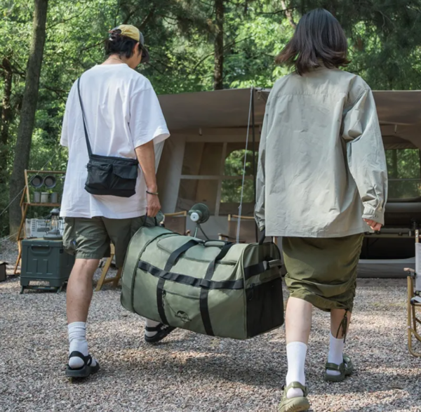 Сумка дорожная Naturehike, с колесами, 88 л., зеленая