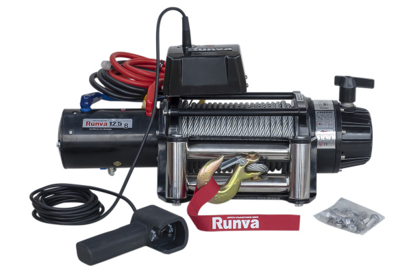 Лебёдка электрическая 24V Runva EWB12500S24V 5670 кг (влагозащищенная)