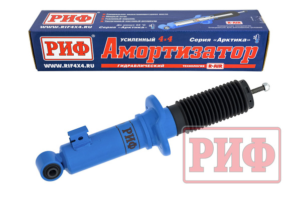 Амортизатор РИФ "Арктика" передний Mitsubishi L200 2005-2023, Pajero Sport II, III 2009-2024 штатный и лифт 0-40 мм