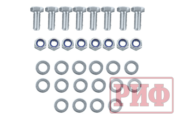 Бампер РИФ задний Toyota Hilux 1983-1997 с квадратом под фаркоп