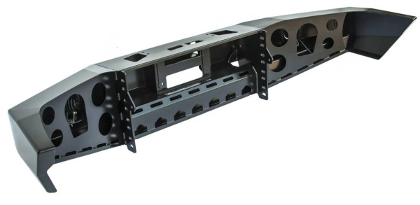 Бампер РИФ передний Nissan Patrol Y61 2004- c доп. фарами без кенгурина