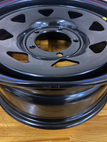 Диск усиленный УАЗ стальной черный 5x139,7 7xR16 d110 ET+25 (треуг. мелк.) (уценка)