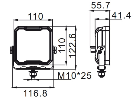 Фара водительского света РИФ 45W LED