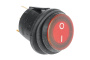 Переключатель ВКЛ/ВЫКЛ, красный, круглый