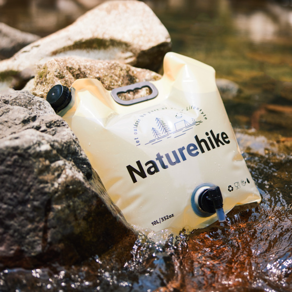 Канистра Naturehike Ling Wo для воды, 10 л., мягкая, желтая