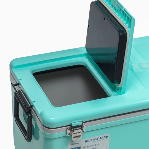 Термобокс SHINWA Holiday Land Cooler 48H бирюзовый