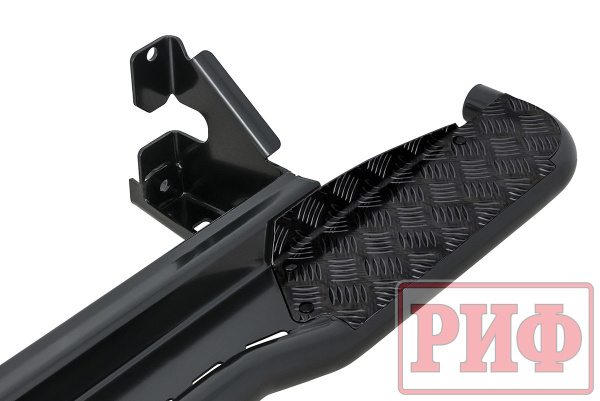 Пороги РИФ силовые Toyota Land Cruiser Prado 150 (чёрные)
