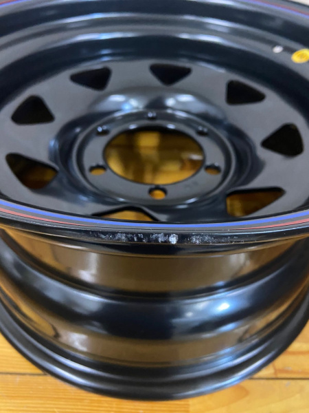 Диск усиленный Toyota Hilux 2.5D, 3.0D стальной черный 6x139,7 8xR16 d110 ET-10 (уценка)