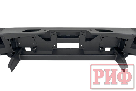 Бампер РИФ силовой передний Jeep Wrangler JL 2018+ под штатные фары, без защитной дуги (для а/м с низкими перед. крыльями)