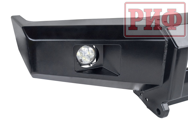 Бампер РИФ передний Toyota Land Cruiser 76/78/79 2007-2024 c доп. фарами, под штатную лебедку