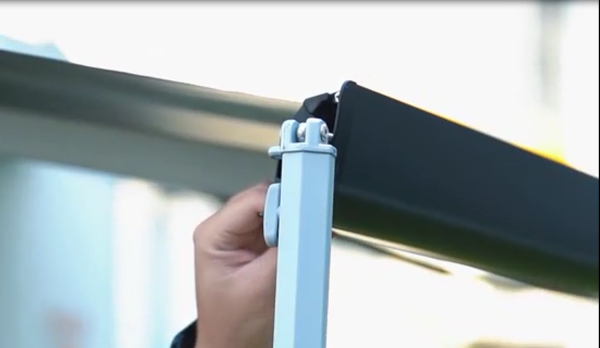 4 Маркиза автомобильная РИФ 2,0х1,5 м кассетная, привод механический, ручной, корпус белый