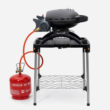 Гриль газовый O-GRILL 500MT красный, с термометром (в комплекте адаптер тип А)