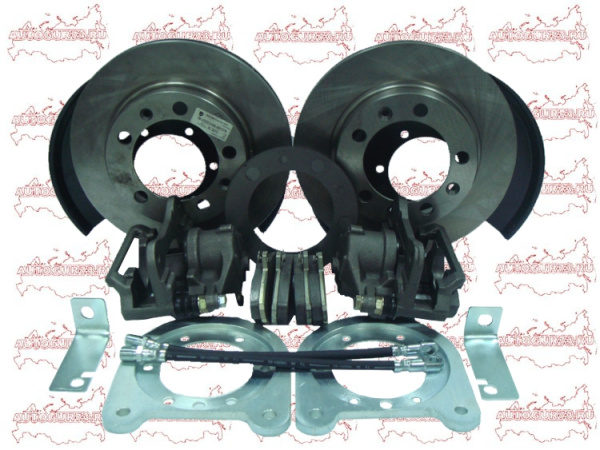 Тормоза дисковые задние УАЗ мост Тимкен/Спайсер (универсальные) суппорт ГАЗ