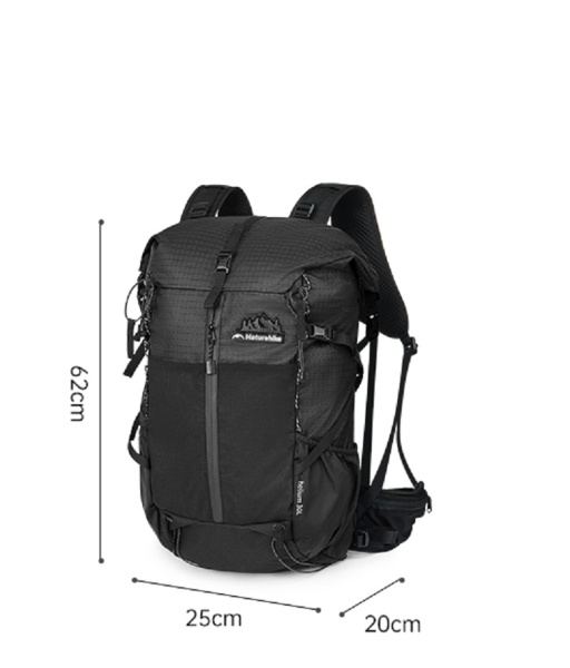 3 Рюкзак туристический Naturehike Helium Series 30+5 л, черный