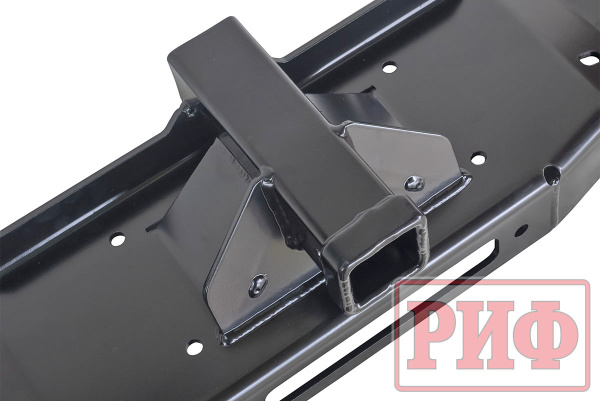 Фаркоп РИФ передний (переходник) с площадкой под лебёдку в штатный бампер УАЗ Патриот 2015+