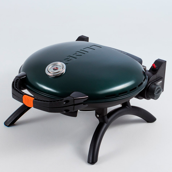 5 Гриль газовый O-GRILL 700T bicolor черный-зеленый (в комплекте адаптер тип А)