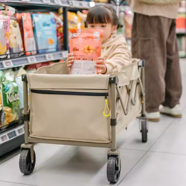 Тележка туристическая Naturehike Light 80х43х70/94 см, 110 л, коричневая