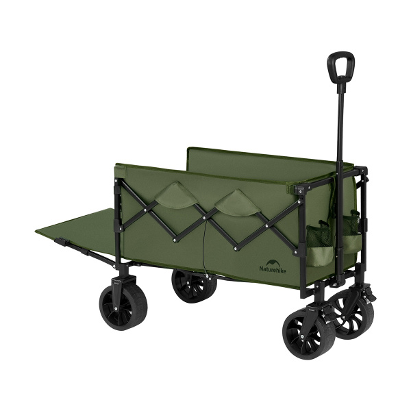 Тележка туристическая Naturehike Light 76х45х93 см, 70+50 л, зеленая