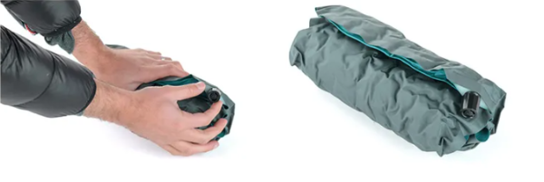 Подушка самонадувающаяся Naturehike 46х27х9,5 см, голубая
