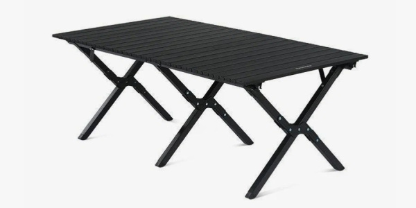 Стол туристический Naturehike складной, 118х60х44 см,с Х-образными ножками, черный