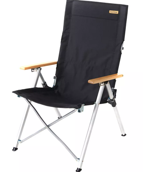 Кресло туристическое Naturehike складное, регулируемое, черное, до 140 кг (уценка) Кресло туристическое Naturehike складное, регулируемое, черное, до 140 кг (уценка)