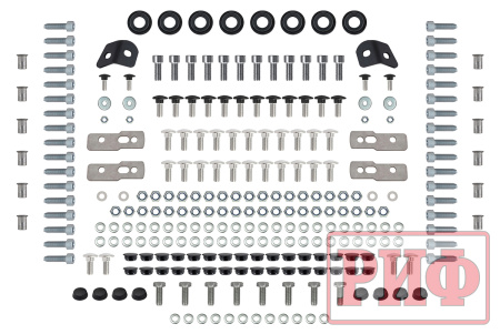 Багажник экспедиционный (платформа) алюминиевый РИФ 1600x2080 мм для ГАЗ Соболь NN Минивэн (с крепежом)